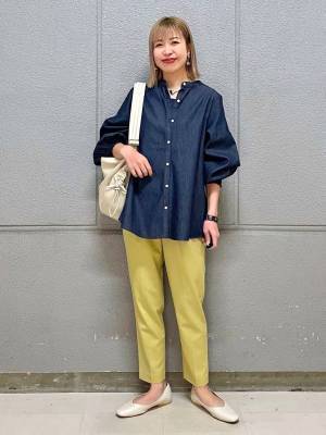 可愛さ、想像以上かも！【グローバルワーク】スタッフ一押し♡「デニムブラウス」