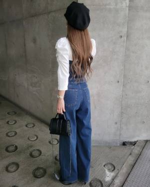 ストラップが取り外せて「ベアトップ」になる♡【GU】の「楽ちん」”デニムサロペット”が可愛すぎる