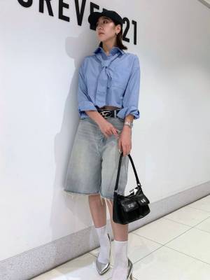 これからの季節にピッタリ！【FOREVER21】1枚あると重宝する♡「デニムパンツ」