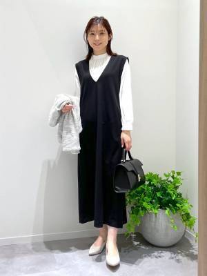 早速、購入させてーッ！【グローバルワーク】着回し力高い♡「万能ジャンスカ」