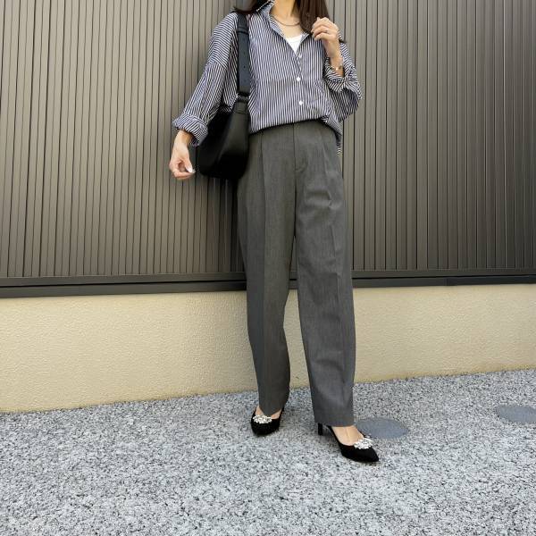 ゆったりシルエットが可愛い♡【KOBE LETTUCE】の”ストライプシャツ”が着回し力抜群！