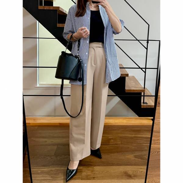 ストライプ好きさん必見！【楽天】で見つけたバルーンスリーブの”ストライプシャツ”が可愛い！！