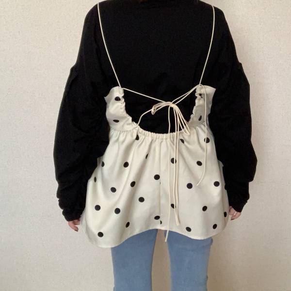 春にピッタリな大人かわいい♡【しまむら】の”ドットビスチェ”を紹介！