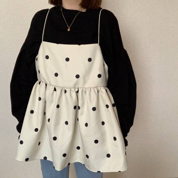 春にピッタリな大人かわいい♡【しまむら】の”ドットビスチェ”を紹介！