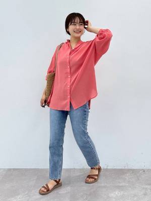 この組み合わせ最強♡【グローバルワーク】春に着たい！「デニム × ビタミンカラー」コーデ