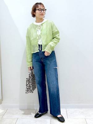 この組み合わせ最強♡【グローバルワーク】春に着たい！「デニム × ビタミンカラー」コーデ