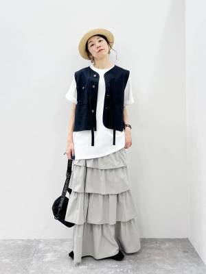 このバランスがいい♡ 今っぽ可愛い【ティアードスカート】着こなし術って？