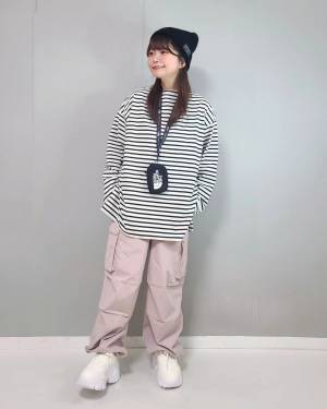 ＜パッと明るくなる♡＞【GU】春カラーの”ピンクカーゴパンツ”が大活躍間違いなし！