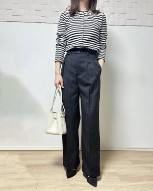 きれいめコーデにはこれ！！【GU】シルエットに惚れちゃう♡「大人っぽパンツ」