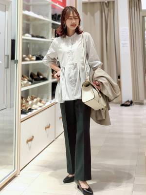 体型カバーにも期待♡【グローバルワーク】の「ペプラムトップス」で華やかコーデ！