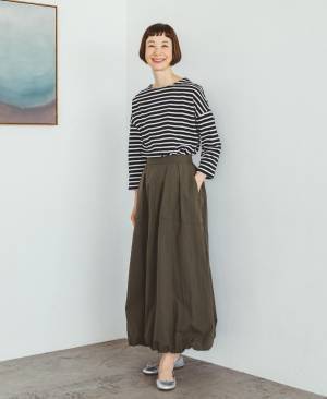 ふわっとシルエットが可愛い♡【しまむら】春コーデにおすすめ！「激かわスカート」