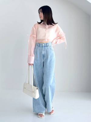 今季も『淡色』が可愛い♡【最旬デニム】を使った「韓国っぽコーデ」