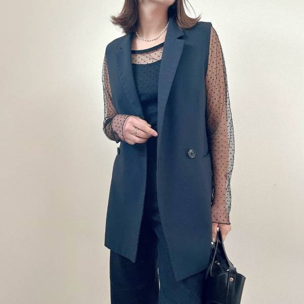 着るだけで華やかに♡【しまむら】透け感がたまらなく可愛い♡「チュールアイテム」