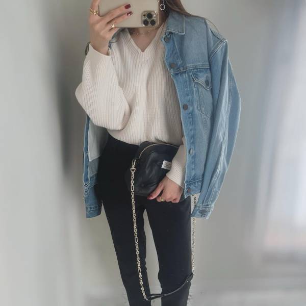 アウター迷ったらコレ♡【GU】大人カジュアルに重宝！「デニムジャケット」