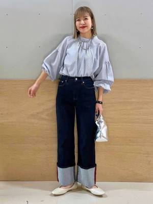 ぽわん袖にキュン♡【グローバルワーク】大人女子が着たい「春ブラウス」