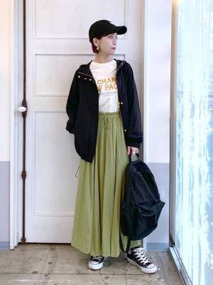 即買いに行きたくなるッ！【グローバルワーク】の「ロングスカート」コーデが可愛い♡