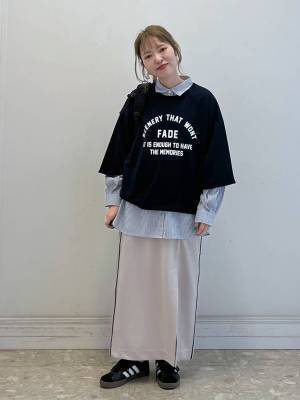 即買いに行きたくなるッ！【グローバルワーク】の「ロングスカート」コーデが可愛い♡