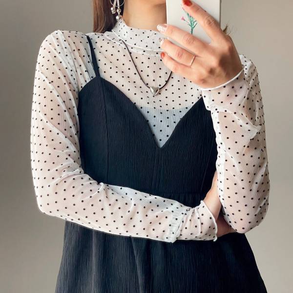 《着回し3選》春はこう着る！”ドットシアーアイテム”で作る大人春コーデ♡