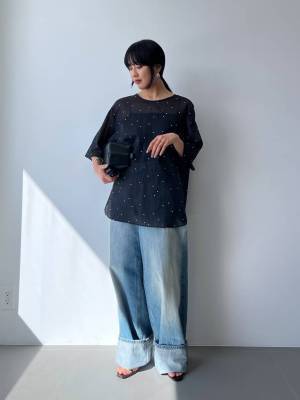 こりゃ、ハマりそう♡ オンオフ活用できる！ 大人可愛い【ドット柄ブラウス】