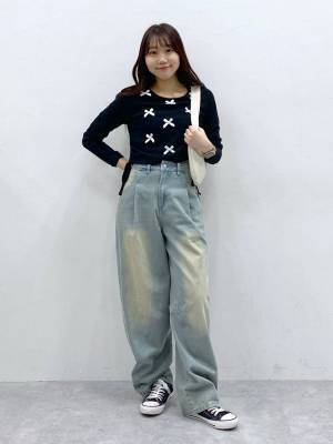 リボン旋風が止まらんーーッ♡【ALAND】トレンド重視ならこれ！「ガーリートップス」