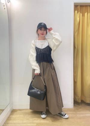 春モード全開♡【ロペピクニック】一点投入で大人っぽ可愛い！「チュールキャミ」