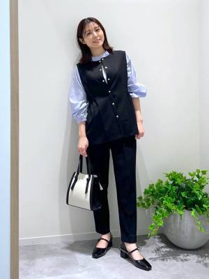 腰まわりもおしゃれにカバー♡【グローバルワーク】1枚は欲しい！「ペプラムベスト」