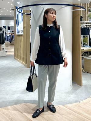 腰まわりもおしゃれにカバー♡【グローバルワーク】1枚は欲しい！「ペプラムベスト」