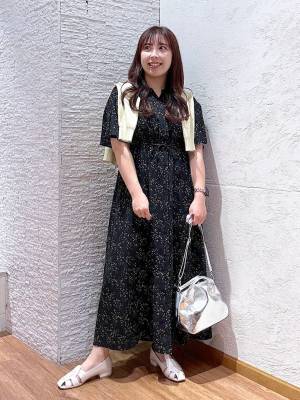 ＜今日なに着よう？ → 解決！＞【グローバルワーク】1着で主役コーデ！「柄ワンピ」