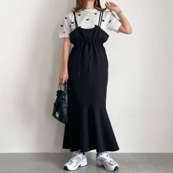 《着回し3選》キュンが詰まってる♡【しまむら】「ハート柄トップス」を大人女子はどう合わせる？