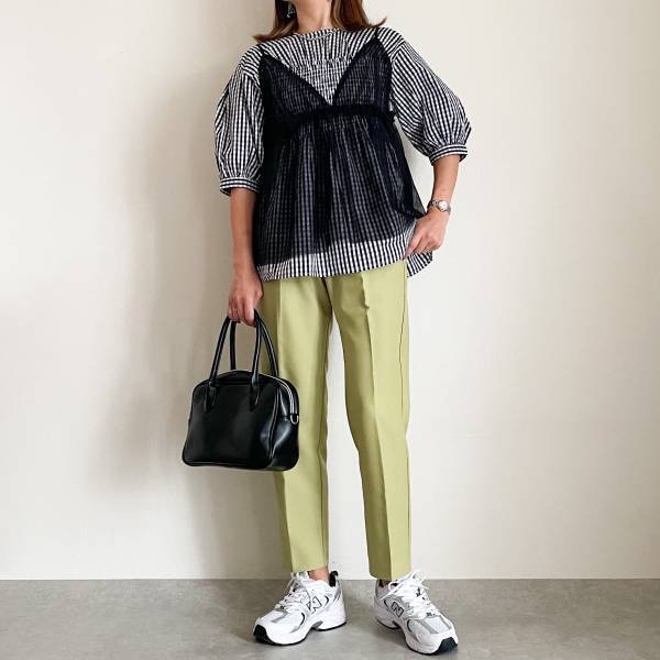 ふんわり感が可愛い♡【アベイル】の「トレンド感満載」の”ギンガムチェックトップス”紹介