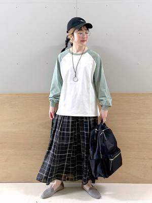 こりゃスタメンの予感！【グローバルワーク】ウエストゴムで楽ちん♡「主役級スカート」