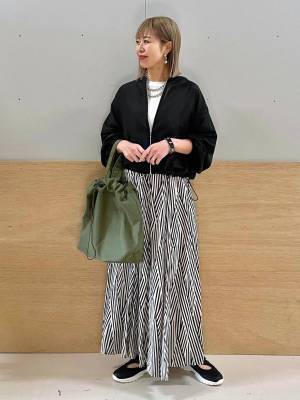 こりゃスタメンの予感！【グローバルワーク】ウエストゴムで楽ちん♡「主役級スカート」