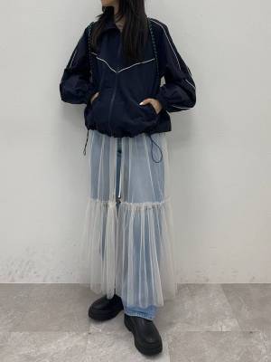 着回し力、たっっっか！！【FOREVER21】透け感が今っぽ♡「チュールワンピース」