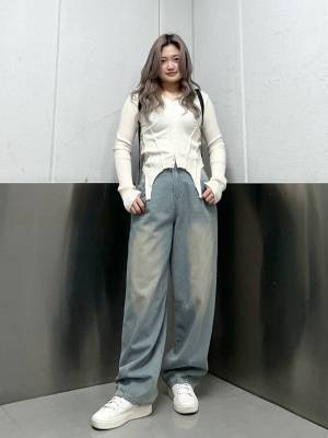 一軍候補、見ーつけた♡【ALAND】おしゃれシルエットに惚れ惚れ！「カーブデニム」