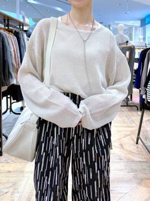 まって、ドタイプかもッ！【グローバルワーク】上品な透け感がツボ♡「メッシュニット」