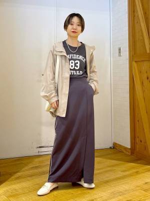 着こなし真似させてぇーッ！！【グローバルワーク】おしゃれスタッフの「ロゴTコーデ」