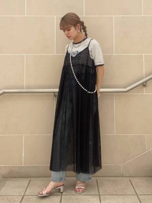 今年は豊作の予感！【大人ブラック】で着回し力も抜群♡「キャミワンピース」