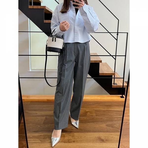 トレンド最前線♡【GU】一点投入で即サマ見え！「ショート丈シャツ」