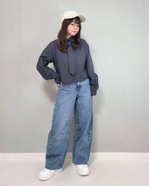 トレンド最前線♡【GU】一点投入で即サマ見え！「ショート丈シャツ」