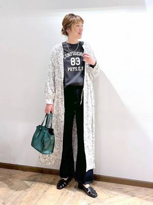 着回し力高っ！【グローバルワーク】羽織りとしても使える♡「さらさらワンピース」