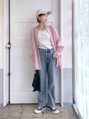 ウエスト楽ちん♡【グローバルワーク】カジュアルもきれいめも◎「万能デニム」