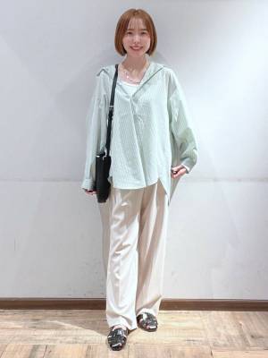 ぜーんぶ真似したくなるッ♡【グローバルワーク】おしゃれスタッフの「リネンシャツ」コーデ