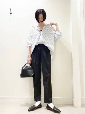 ぜーんぶ真似したくなるッ♡【グローバルワーク】おしゃれスタッフの「リネンシャツ」コーデ