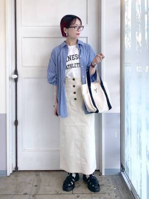 ぜーんぶ真似したくなるッ♡【グローバルワーク】おしゃれスタッフの「リネンシャツ」コーデ