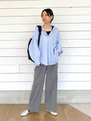 ぜーんぶ真似したくなるッ♡【グローバルワーク】おしゃれスタッフの「リネンシャツ」コーデ