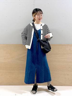 えっ【グローバルワーク】センス抜群じゃん！ ロングシーズン活躍♡「デニムジャンスカ」