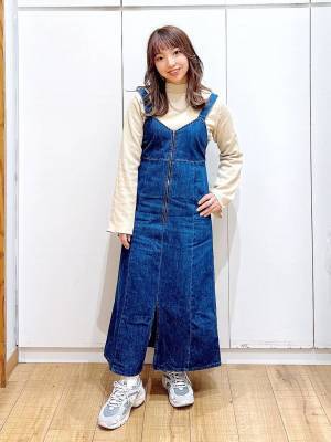 えっ【グローバルワーク】センス抜群じゃん！ ロングシーズン活躍♡「デニムジャンスカ」