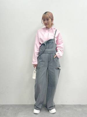 えぇ？！ センス半端ない！【FOREVER21】スリット入りが可愛い♡「サロペット」