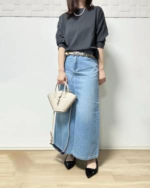 やっぱ【GU】さすがです♡ プチプラ ＆ 大人可愛い！！「デニムスカート」