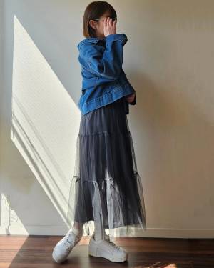 1枚で主役級の可愛さ！【しまむら】しまラーも惚れた♡「春スカート」